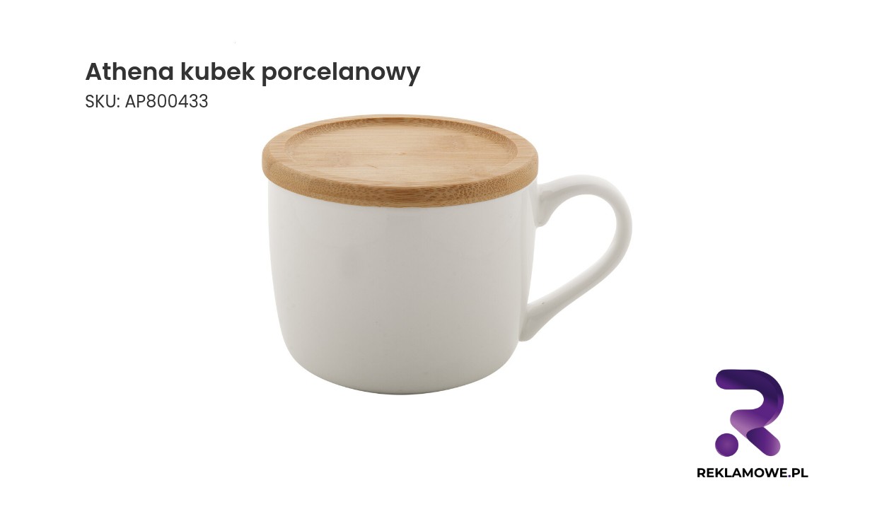 Kubek porcelanowy Athena na stole
