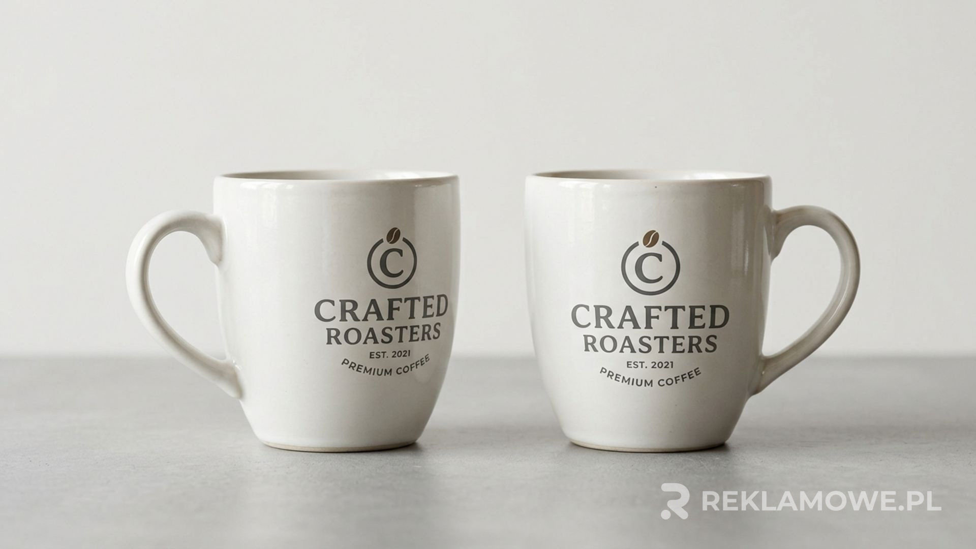 Duże filiżanki reklamowe do cappuccino i latte