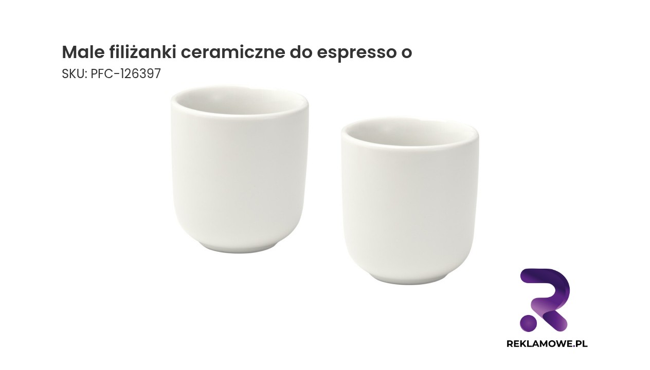 Małe filiżanki ceramiczne do espresso