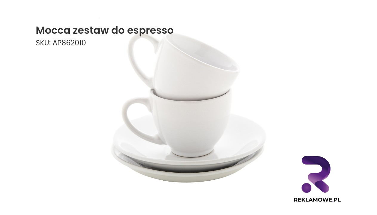 Mocca zestaw do espresso – elegancki zestaw filiżanek do kawy espresso