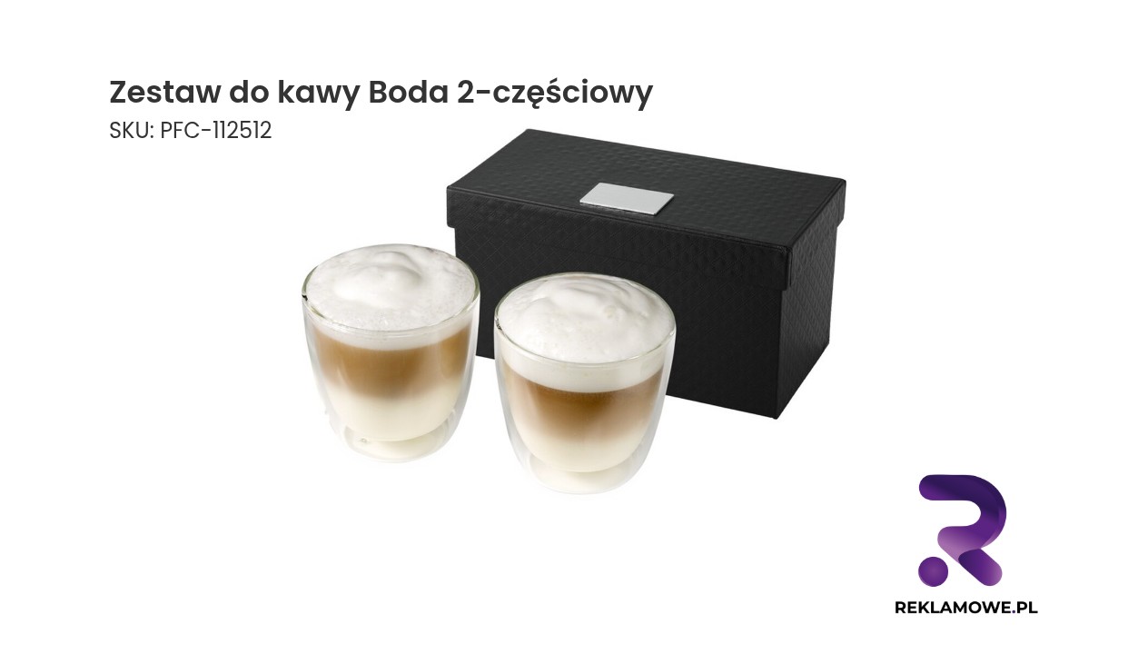 Zestaw do kawy Boda 2-częściowy Zestaw do kawy Boda 2-częściowy – elegancki komplet do serwowania kawy